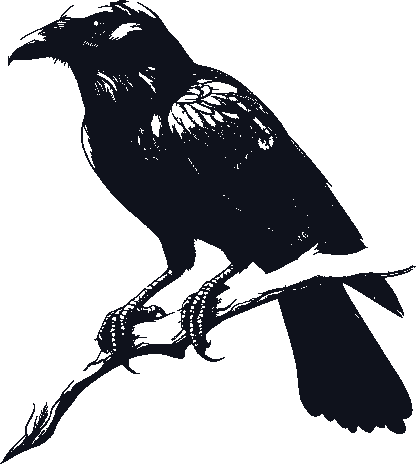 Area 52 crow perched on the seal